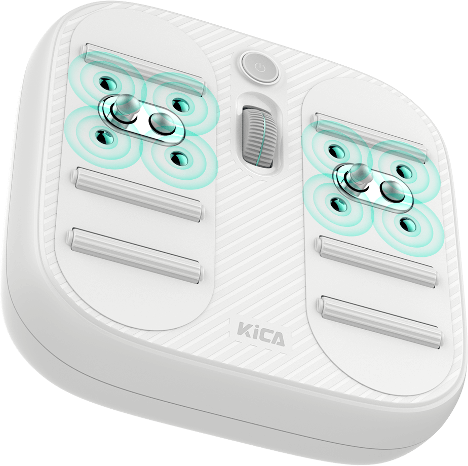 KiCA フットマッサージャー フットマッサージ機 天然磁石搭載