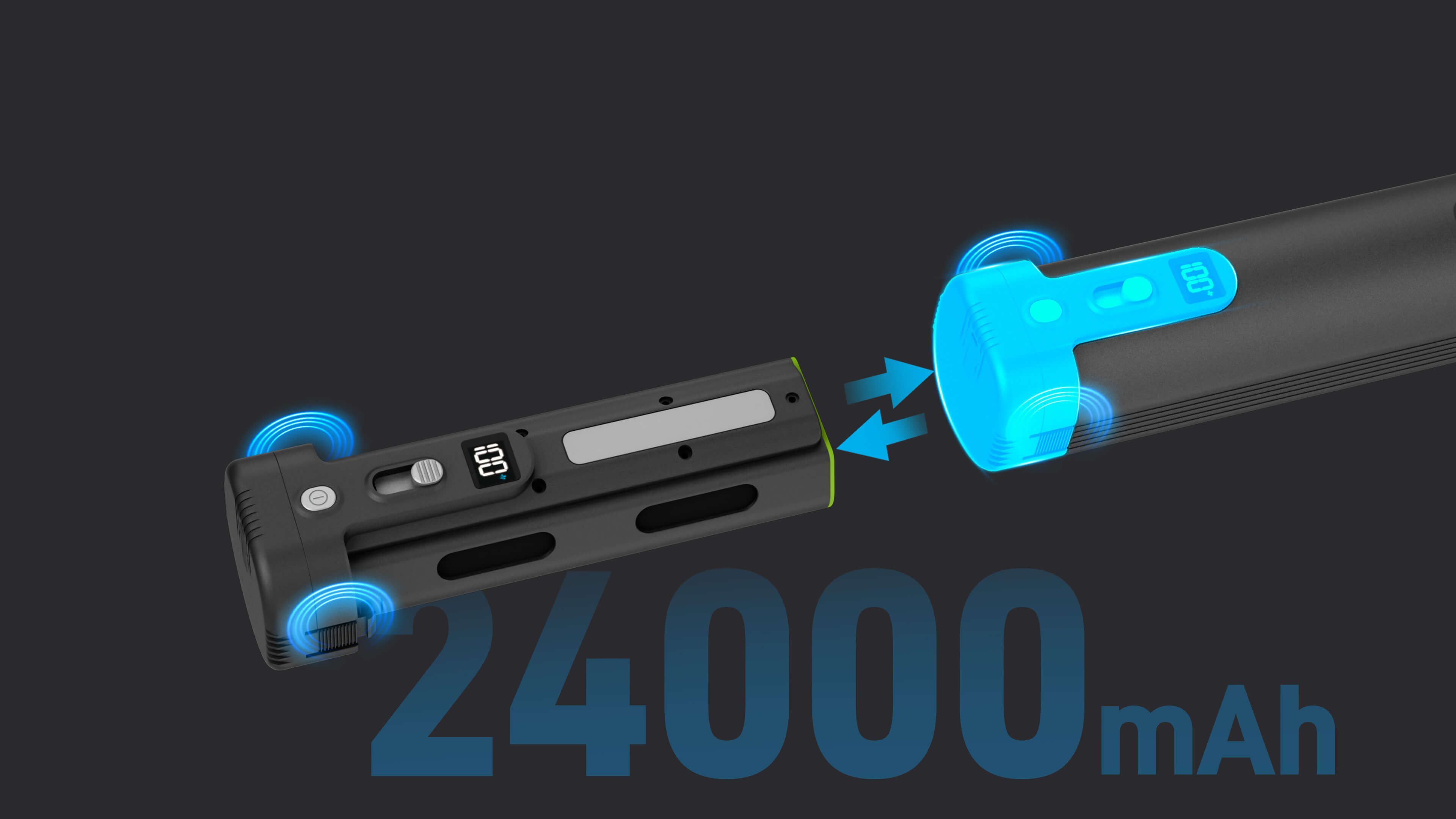 Detachable Battery, Unlimited Endurance